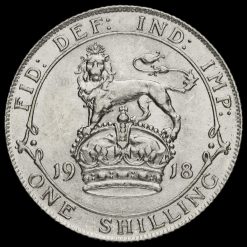 1918 George V Silver Shilling Reverse