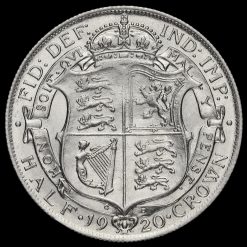 1920 George V Silver Half Crown Reverse