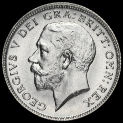 1922 George V Silver Sixpence Obverse