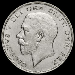 1923 George V Silver Half Crown Obverse