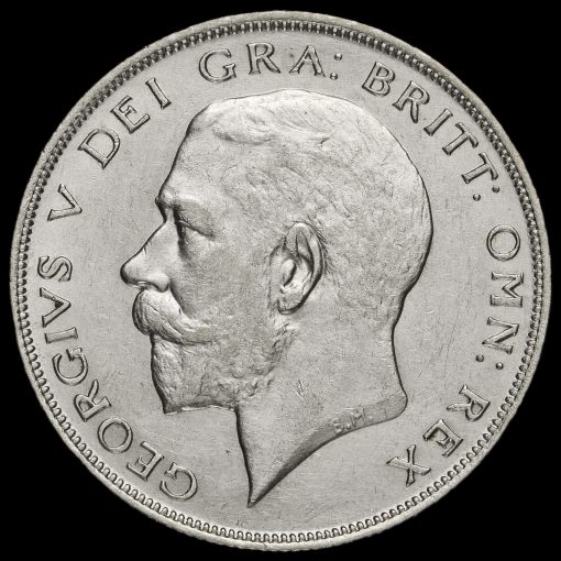 1923 George V Silver Half Crown Obverse