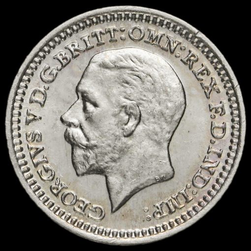 1931 George V Silver Maundy Penny Obverse