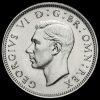 1946 George VI Silver English Shilling Obverse