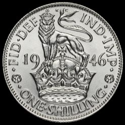 1946 George VI Silver English Shilling Reverse