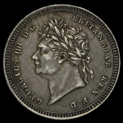 1828 George IV Milled Silver Maundy Twopence Obverse