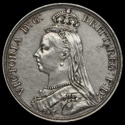 1887 Queen Victoria Jubilee Head Silver Crown Obverse