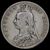 1890 Queen Victoria Jubilee Head Silver Half Crown Obverse