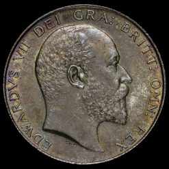 1902 Edward VII Silver Half Crown Obverse