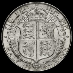 1902 Edward VII Silver Half Crown Reverse