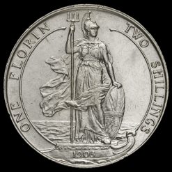 1903 Edward VII Silver Florin Reverse