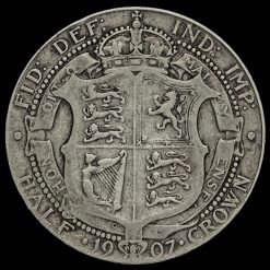1907 Edward VII Silver Half Crown Reverse