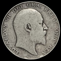 1907 Edward VII Silver Half Crown Obverse