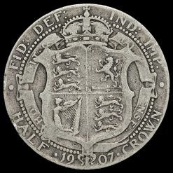 1907 Edward VII Silver Half Crown Reverse