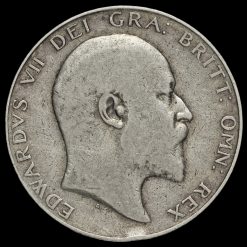 1908 Edward VII Silver Half Crown Obverse