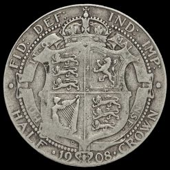 1908 Edward VII Silver Half Crown Reverse
