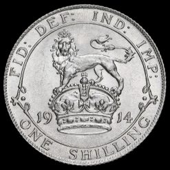 1914 George V Silver Shilling Reverse