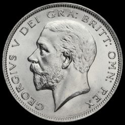1928 George V Silver Half Crown Obverse