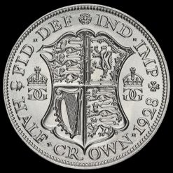 1928 George V Silver Half Crown Reverse