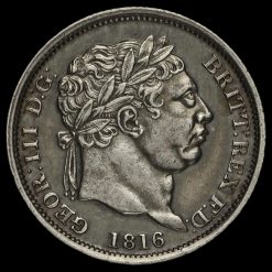 1816 George III Milled Silver Shilling Obverse