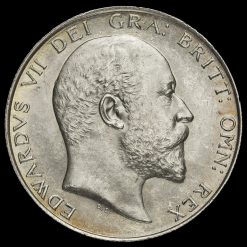 1902 Edward VII Silver Half Crown Obverse