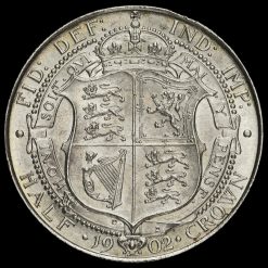 1902 Edward VII Silver Half Crown Reverse
