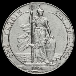 1906 Edward VII Silver Florin Reverse
