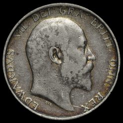 1908 Edward VII Silver Shilling Obverse