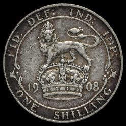 1908 Edward VII Silver Shilling Reverse