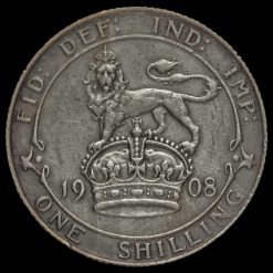 1908 Edward VII Silver Shilling Reverse