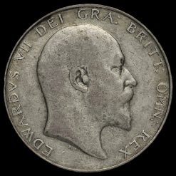 1909 Edward VII Silver Half Crown Obverse