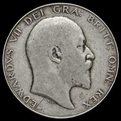 1910 Edward VII Silver Half Crown Obverse