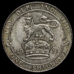 1911 George V Silver Shilling Reverse