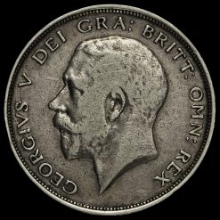 1912 George V Silver Half Crown Obverse