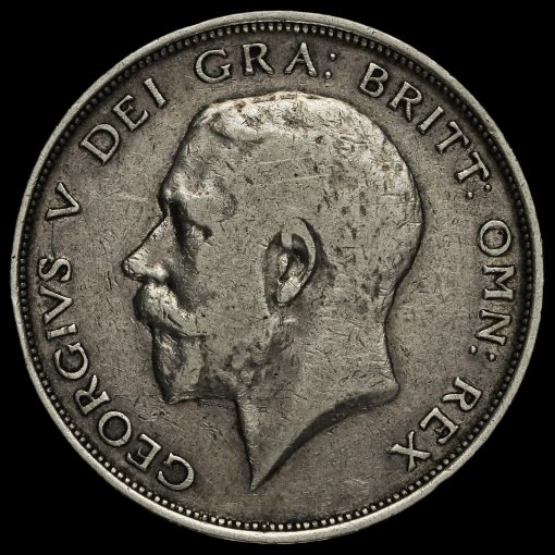 1912 George V Silver Half Crown Obverse