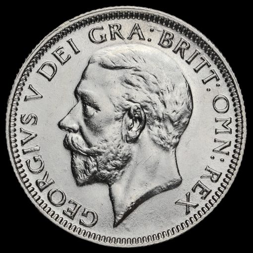 1929 George V Silver Shilling Obverse