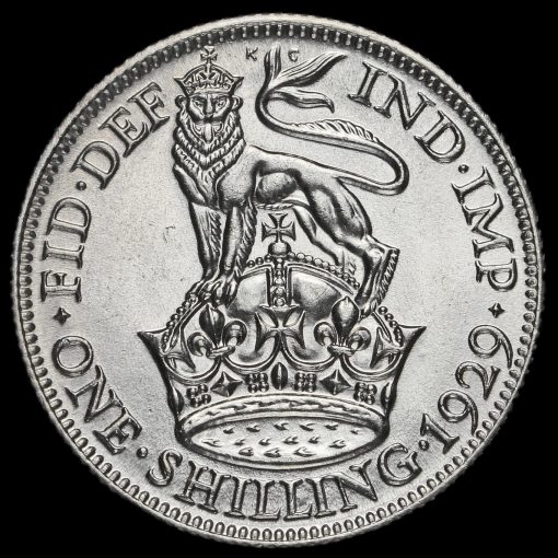 1929 George V Silver Shilling Reverse