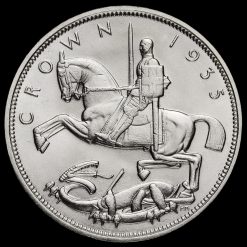 1935 King George V Rocking Horse Silver Jubilee Crown Reverse