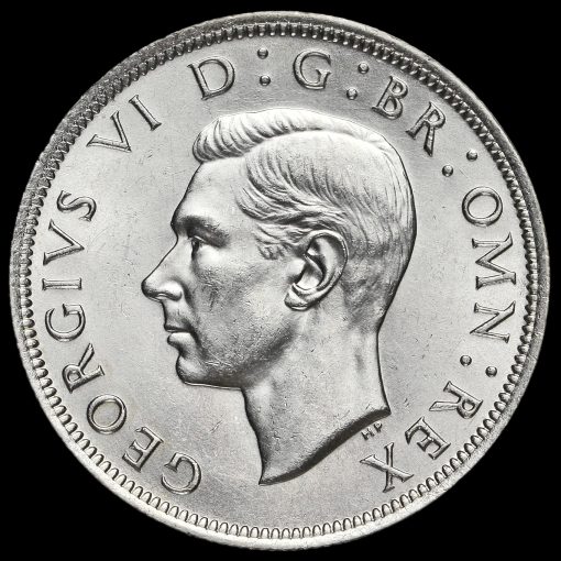 1940 George VI Silver Half Crown Obverse