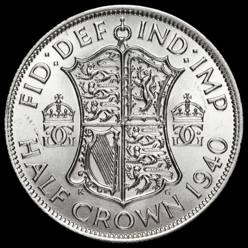 1940 George VI Silver Half Crown Reverse