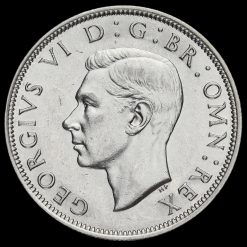 1941 George VI Silver Half Crown Obverse