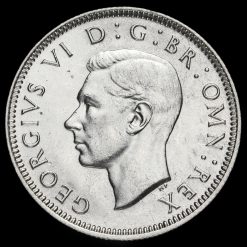 1942 George VI Silver English Shilling Obverse