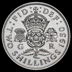 1950 George VI Proof Florin Reverse