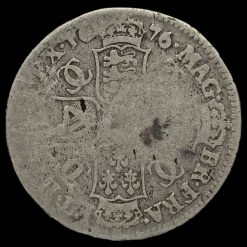 1676 Charles II Early Milled Silver Half Crown Reverse
