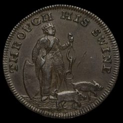 Somerset Bath, 1794 Farthing Token Reverse