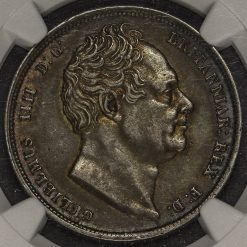 1836 William IV Milled Silver Half Crown Obverse