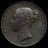 1839 Queen Victoria Young Head Copper Farthing Obverse