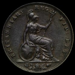 1839 Queen Victoria Young Head Copper Farthing Reverse