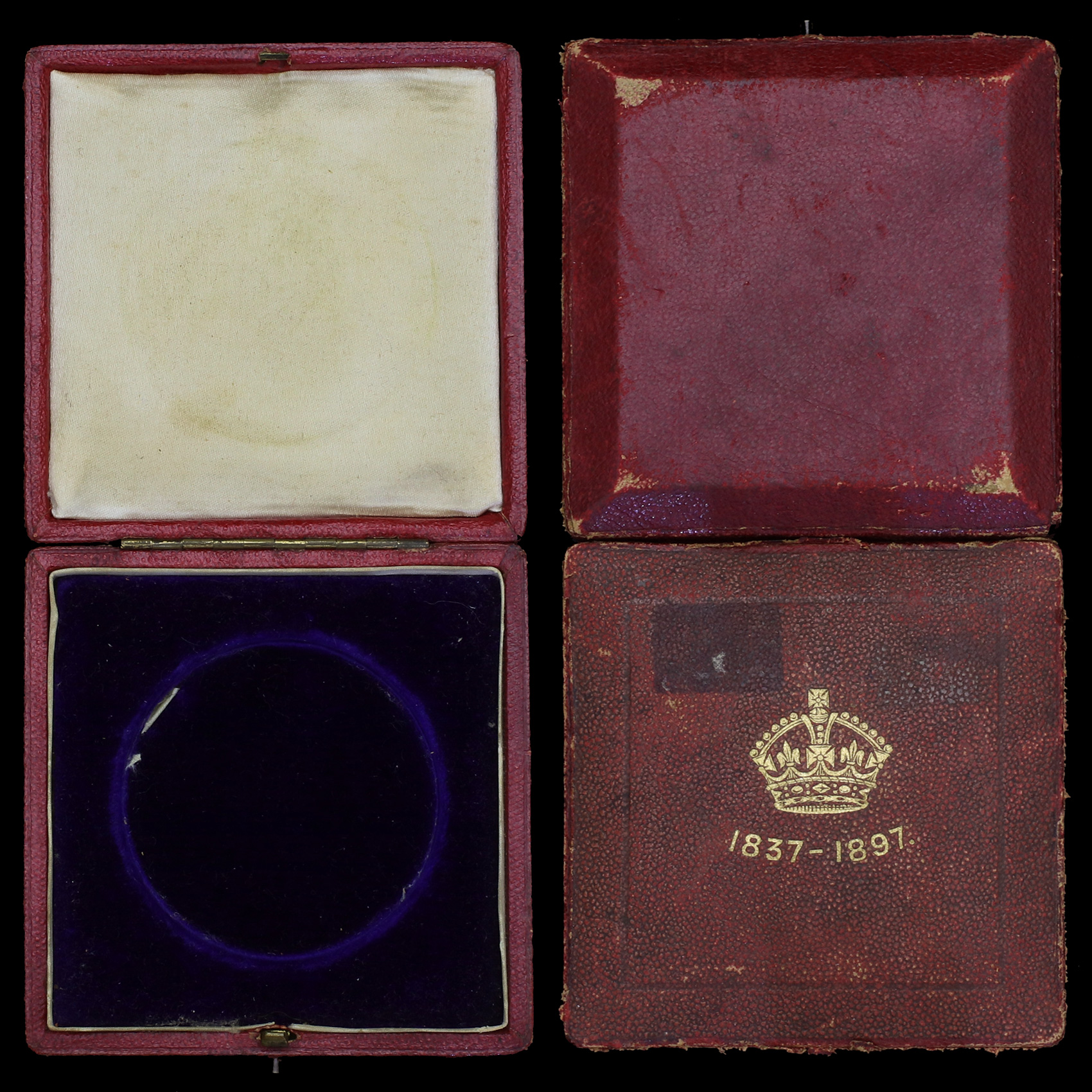1897 Queen Victoria Official Diamond Jubilee Large Bronze Medal Reverse