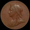 1897 Queen Victoria Official Diamond Jubilee Large Bronze Medal Obverse