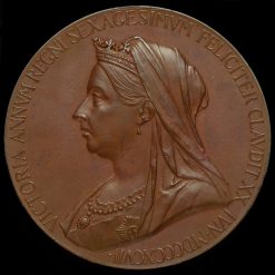 1897 Queen Victoria Official Diamond Jubilee Large Bronze Medal Obverse